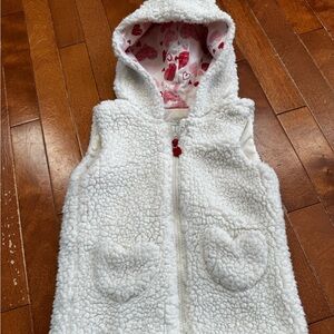 Max Studio Kids White  Sherpa Vest